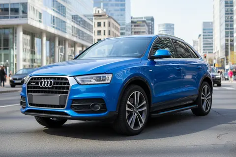 Бокові пороги Maya Blue (2 шт., алюміній) для Ауди Q3 2011-2019 рр — Audi Q3 2011-2019 гг. DianaParts