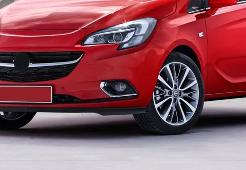 Накладки на противотуманки (2 шт, нерж) OmsaLine - Італійська нержавейка для Opel Corsa E 2015-2019 рр — Opel Corsa E 2015-2019 гг. DianaParts