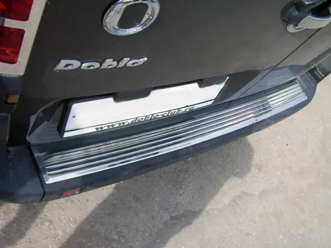 Накладки на задній бампер OmsaLine (нерж.) Глянцева для Fiat Doblo I 2005-2010 рр — Fiat Doblo I 2005-2010 гг. DianaParts