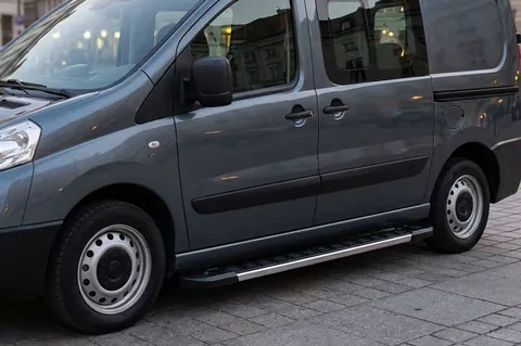Бокові пороги RedLine V1 (2 шт., Алюміній) Коротка база для Fiat Scudo 2007-2015 рр — Fiat Scudo 2007-2015 гг. DianaParts