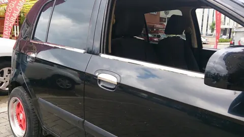 Зовнішня окантовка стекол (6 шт, нерж.) OmsaLine - Італійська нержавійка для Hyundai Getz 2002- рр — Hyundai Getz 2002- гг. DianaParts