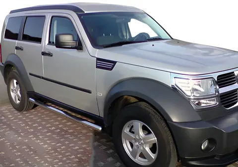 Бічні труби (2 шт., нерж) для Dodge Nitro 2006-2011 рр — Dodge Nitro 2006-2011 гг. DianaParts