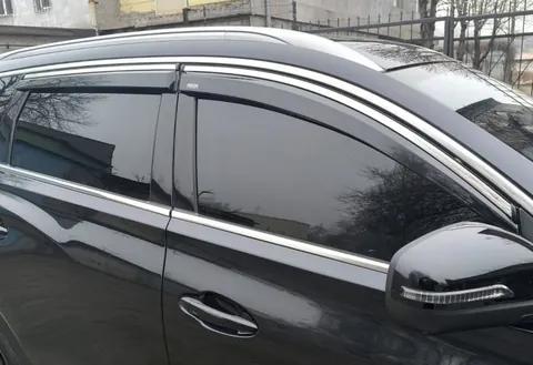 Вітровики з хромованим молдингом (4 шт, Niken) для Chery Tiggo 7 2020- рр — Chery Tiggo 7 2020- гг. DianaParts