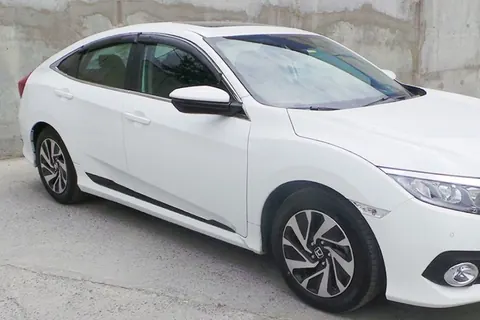 Молдинги на двері (4 шт, чорні) для Honda Civic Sedan X 2016-2021 рр — Honda Civic Sedan X 2016-2021 гг. DianaParts