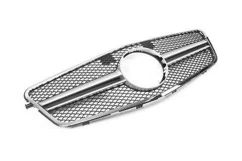 Передня решітка AMG Silver (2009-2012) для Mercedes E-сlass W212 рр — Mercedes E-сlass W212 2009-2016 гг. DianaParts
