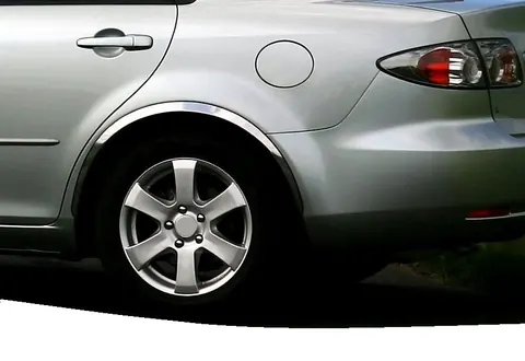 Накладки на арки (4 шт, нерж) для Mazda 6 2003-2008 рр — Mazda 6 2003-2008 гг. DianaParts