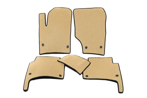 Килимки EVA (бежеві) для Volkswagen Touareg 2002-2010 рр — Volkswagen Touareg 2002–2010 гг. DianaParts