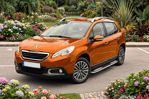 Бокові пороги Tayga V2 (2 шт., алюміній) для Peugeot 2008 2013-2019 рр — Peugeot 2008 2013-2019 гг. DianaParts