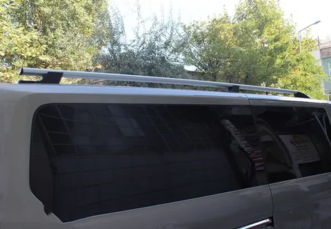 Рейлінги OmsaLine Sport (2 шт, сірі) коротка база для Ford Transit 2014- рр — Ford Transit 2014- гг. DianaParts