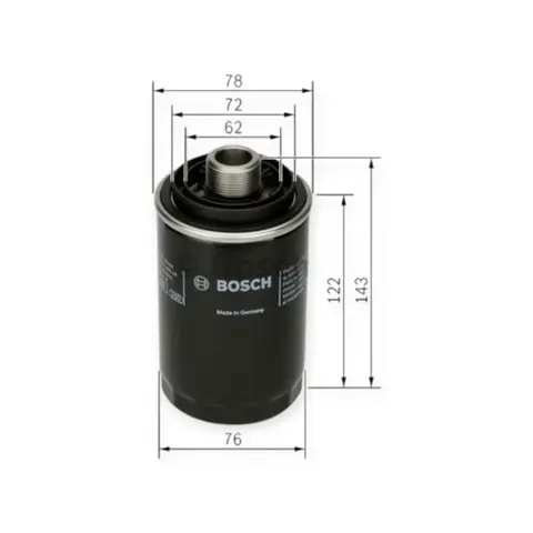 Фільтр масляний Volkswagen GROUP 1.8-2.0TSI 05- BOSCH