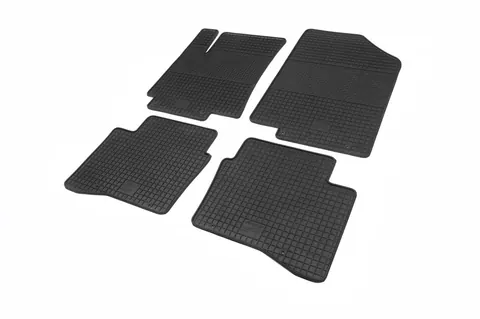 Гумові килимки (4 шт, Polytep) для Hyundai Accent 2011-2017 рр — Hyundai Accent 2011-2017 гг. DianaParts