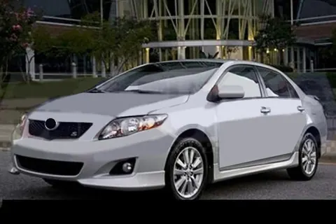 Накладка на передній бампер (під фарбування) для Toyota Corolla 2007-2013 рр — Toyota Corolla 2007-2013 гг. DianaParts
