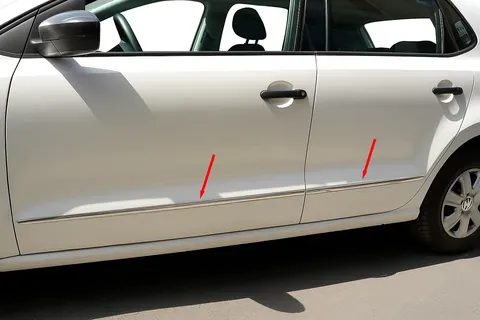 Молдинг дверей HB (нерж) для Volkswagen Polo 2010-2017 рр — Volkswagen Polo 2010-2017 гг. DianaParts