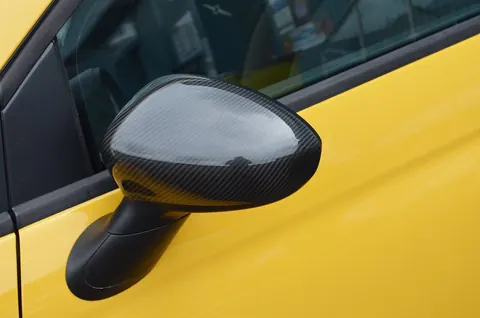 Накладки на дзеркала 2007-2015 (2 шт., натуральний карбон) для Fiat 500/500L рр — Fiat 500/500L 2013-2022 гг. DianaParts