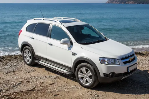 Бокові пороги Rainbow (2 шт., Алюміній) 2006-2015 для Chevrolet Captiva рр — Chevrolet Captiva 2006-2019 гг. DianaParts