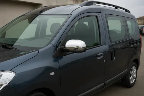 Накладки на дзеркала (2 шт, ABS) для Dacia Dokker 2013-2022 рр — Dacia Dokker 2013-2022 гг. DianaParts