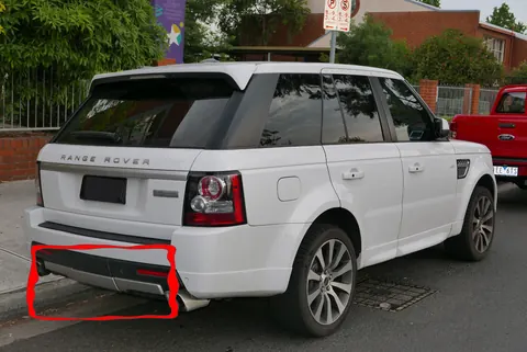 Задня накладка (3 частини) для Range Rover Sport 2005-2013 рр — Range Rover Sport 2005-2013 гг. DianaParts