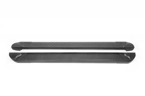 Бокові пороги Allmond Black (2 шт., Алюміній) для Jeep Cherokee KL 2013- рр — Jeep Cherokee KL 2013- гг. DianaParts