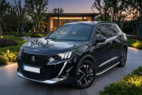 Бокові пороги Tayga Grey (2 шт., Алюміній) для Peugeot 2008 2019- рр — Peugeot 2008 2019- гг. DianaParts