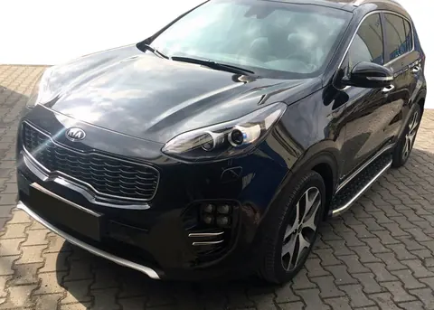 Бокові пороги BlackLine (2 шт, алюміній) для Kia Sportage 2010-2015 рр — Kia Sportage 2010-2015 гг. DianaParts