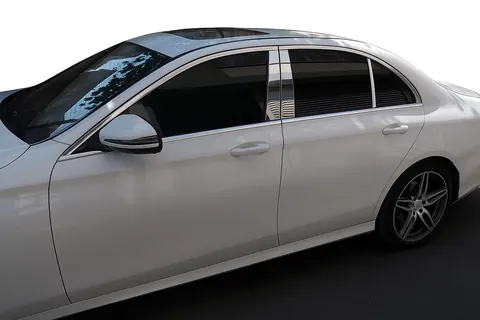 Накладки на стійки (нерж) для Mercedes E-сlass W213 2016-2023 рр — Mercedes E-сlass W213 2016-2023 гг. DianaParts