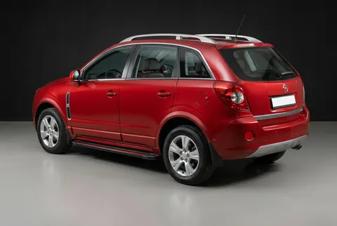 Бокові пороги Maya Red (2 шт., Алюміній) 2007-2015 для Opel Antara рр — Opel Antara 2006-2017 гг. DianaParts