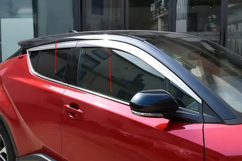 Окантовка вікон OmsaLine (4 шт., нерж.) для Toyota C-HR 2016-2023 рр — Toyota C-HR 2016-2023 гг. DianaParts