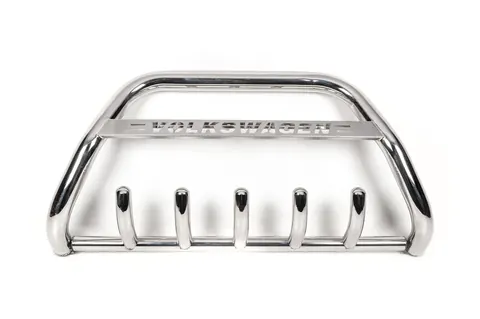 Кенгурятник WT003 (нерж) 60мм, без напису для Volkswagen T5 Transporter 2003-2010 рр — Volkswagen T5 Transporter 2003-2010 гг. DianaParts