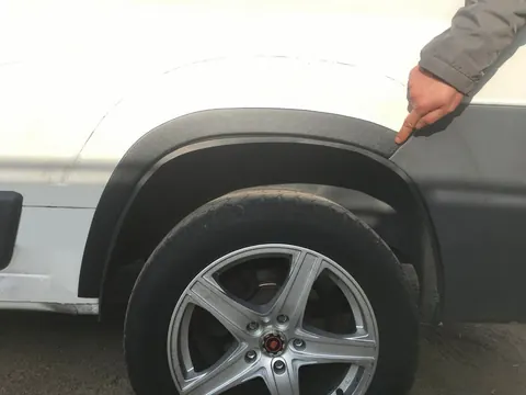 Накладки на арки (4 шт, чорні) Металеві для Peugeot Boxer 2006-2025 рр — Peugeot Boxer 2006-2025 гг. DianaParts