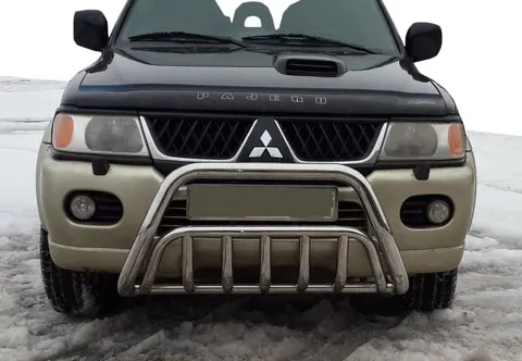 Кенгурятник WT002 (нерж) для Mitsubishi Pajero Sport 1996-2007 рр — Mitsubishi Pajero Sport 1996-2007 гг. DianaParts