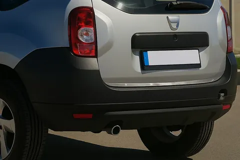 Кромка багажника (нерж.) Carmos - турецька сталь для Renault Duster 2008-2017 рр — Renault Duster 2008-2017 гг. DianaParts