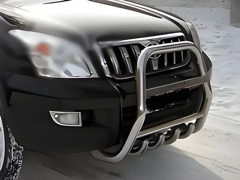 Кенгурятник високий (нерж) для Toyota Land Cruiser Prado 120 2002-2009 рр — Toyota Land Cruiser Prado 120 2002-2009 гг. DianaParts