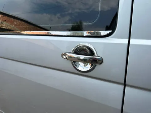 Накладки під ручки (нерж) 3 штуки. Carmos - турецька сталь для Volkswagen T5 2010-2015 рр — Volkswagen T5 2010-2015 гг. DianaParts
