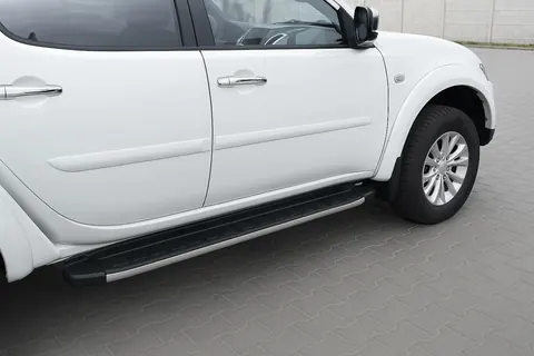 Бокові пороги Fullmond (2 шт., алюміній) для Mitsubishi Pajero Sport 2008-2015 рр — Mitsubishi Pajero Sport 2008-2015 гг. DianaParts