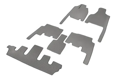 Килимки (3 ряди, EVA, сірі) для Chrysler Voyager 2001-2007 рр — Chrysler Voyager 2001-2007 гг. DianaParts