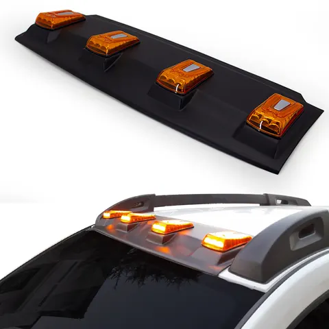 Козирьок лобовога скла V2 (LED) для Renault Duster 2008-2017 рр — Renault Duster 2008-2017 гг. DianaParts