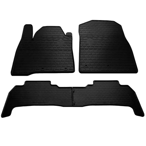 Гумові килимки (4 шт, Stingray Premium, 2007-2021) для Toyota Land Cruiser 200 рр — Toyota Land Cruiser 200 2007-2021 гг. DianaParts