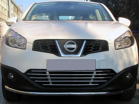 Передній захист ST008 (2014-2017, нерж) для Nissan Qashqai рр — Nissan Qashqai 2014-2021 гг. DianaParts