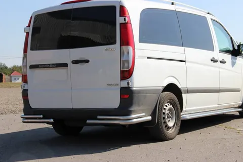 Задні куточки AK003-Double (2 шт, нерж) для Mercedes Vito W639 2004-2014 рр — Mercedes Vito W639 2004-2014 гг. DianaParts