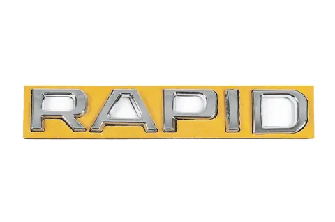 Напис Rapid (130 мм на 22мм) для Skoda Rapid 2012-2019 рр — Skoda Rapid 2012-2019 гг. DianaParts