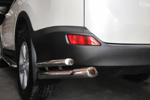 Задні куточки AK003-подвійний (нерж) для Toyota Rav 4 2013-2018 рр — Toyota Rav 4 2013-2018 гг. DianaParts