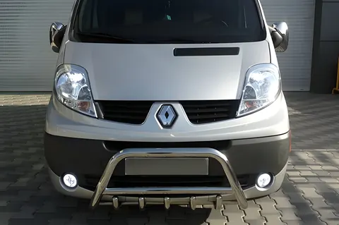 Кенгурятник WT003-4 (нерж.) Без напису для Renault Trafic 2001-2015 рр — Renault Trafic 2001–2015 гг. DianaParts