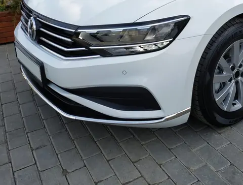Накладки на передній бампер (2019-2026, 3 шт, нерж) Carmos - Турецька сталь для Volkswagen Passat B8 рр — Volkswagen Passat B8 2015-2023 гг. DianaParts