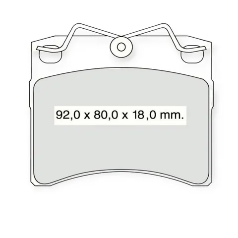 Колодки гальмівні Volkswagen Т4 (1990-1996) передні (система TRW) Dafmi-Intelli