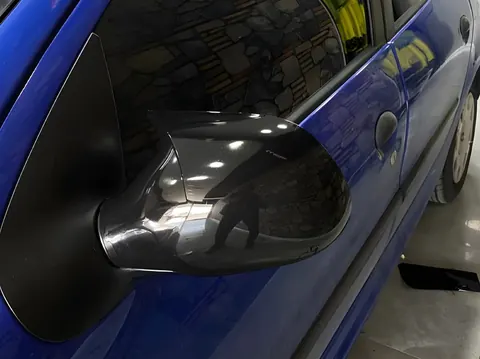 Накладки на дзеркала BMW-Style (2 шт) для Peugeot 206 1998-2024 рр — Peugeot 206 1998-2024 гг. DianaParts