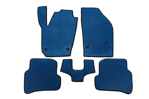 Килимки EVA (Синій) для Skoda Fabia 2014-2021 рр — Skoda Fabia 2014-2021 гг. DianaParts