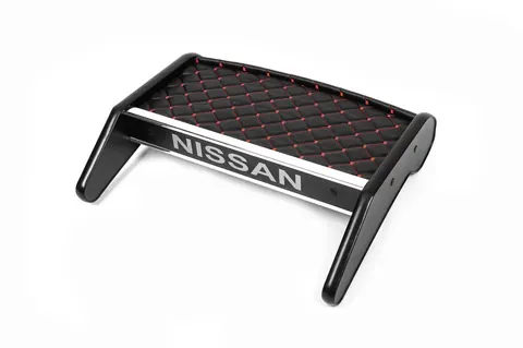 Полиця на панель (2010-2014, Чорна з червоною ниткою) для Nissan Primastar рр — Nissan Primastar 2002-2014 гг. DianaParts