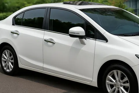 Зовнішня окантовка вікон OmsaLine (6 шт, нерж) для Honda Civic Sedan IX 2011-2016 рр — Honda Civic Sedan IX 2011-2016 гг. DianaParts