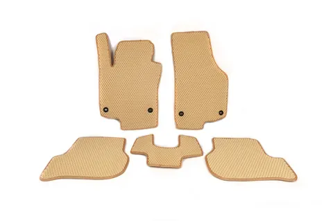 Килимки EVA (бежеві) для Volkswagen Golf 5 2003-2009 рр — Volkswagen Golf 5 2003-2009 гг. DianaParts