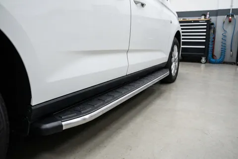 Бокові пороги Fullmond (2 шт., Алюміній) Максі база для Ford Connect 2021- рр — Ford Connect 2021- гг. DianaParts